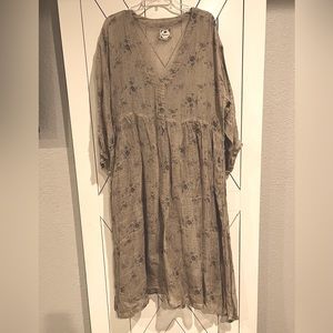 Namsar Linen Dress with matching Namsar slip.